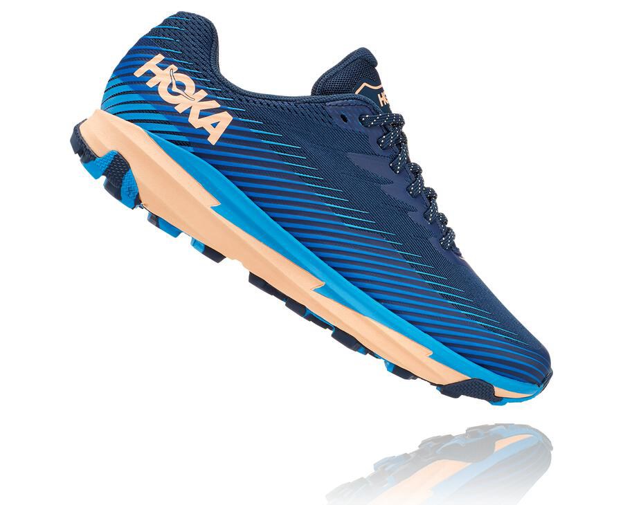 Hoka One One Trainers Womens Blue - Torrent 2 - 03749LTBG